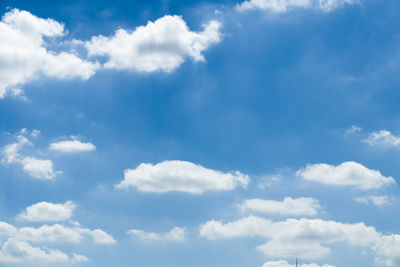 Low angle view of clouds in sky