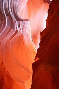 Low angle view of rock formation
