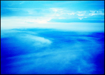 Low angle view of blue sky