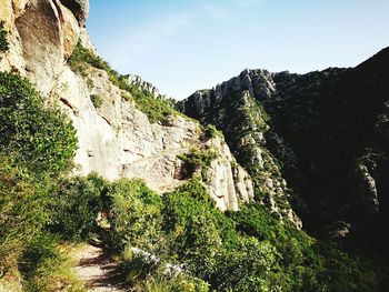 Scenic view of mountain against sky