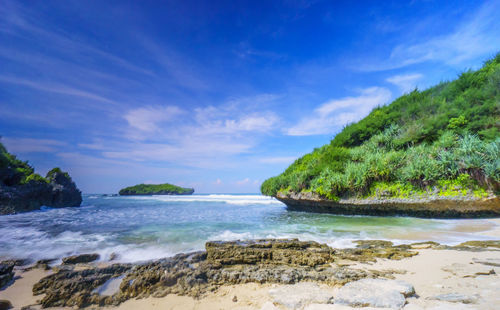 Scenic view of sea against sky