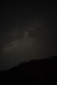 Low angle view of starry sky