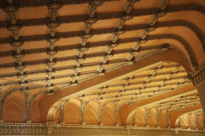 Low angle view of ceiling of building