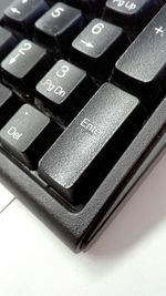 Close-up of computer keyboard