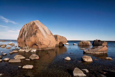 Rocks on beach