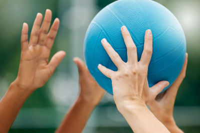 Close-up of human hand