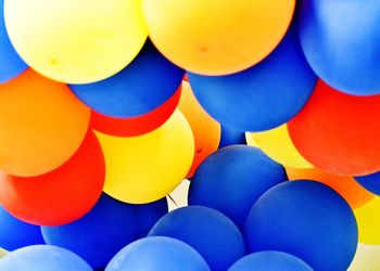 Full frame shot of multi colored balloons