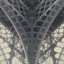 Low angle view of eiffel tower