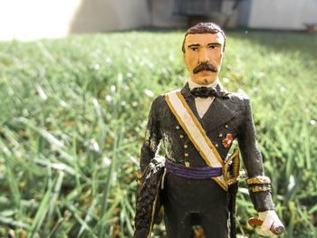 Portrait of man wearing mask