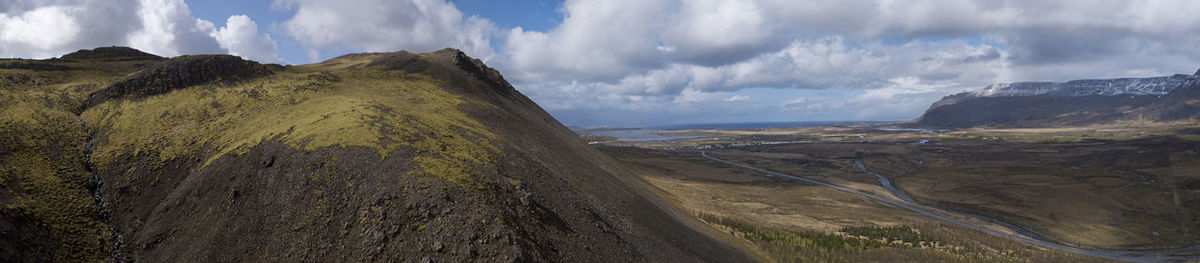 Panoramic view of landscape against sky