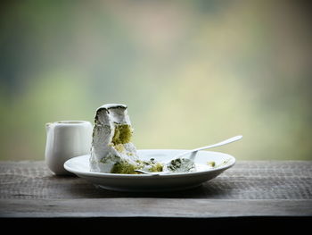 Close-up of food in bowl on table