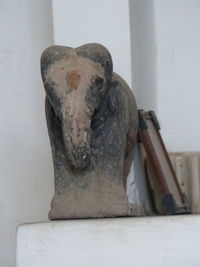 Close-up of rusty machine part