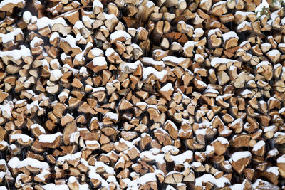 Full frame shot of stones on beach