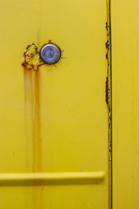 Full frame shot of yellow door