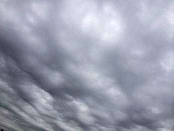 Low angle view of cloudy sky