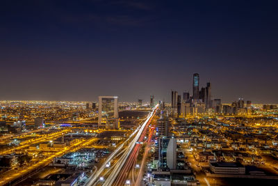 City street at night