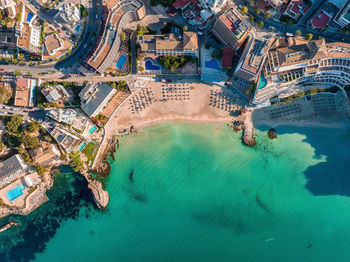 Aerial view of the capital of mallorca - palma de mallorca in spain.