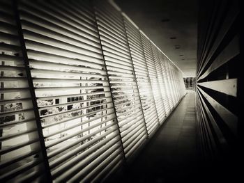 Empty corridor of building