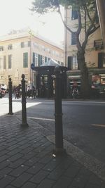 City street with buildings in background