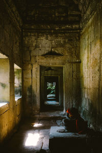 Corridor of historic building