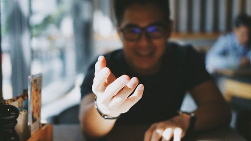 Portrait of man in sunglasses