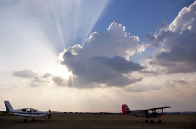 Airplane on runway