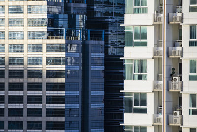 Detail of high rise building in the sathorn area of bangkok