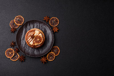 Directly above shot of food on table