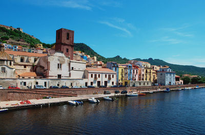 Buildings in city at waterfront