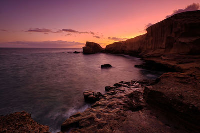 Tajao coast, tenerife, canary islands. spain