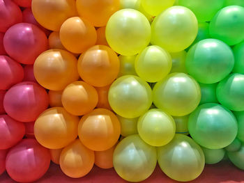 Full frame shot of multi colored balls