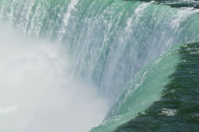 Scenic view of waterfall