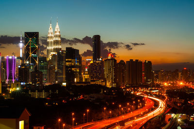 City street at night