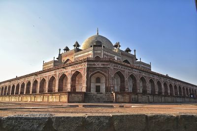 Low angle view of historic building against sky