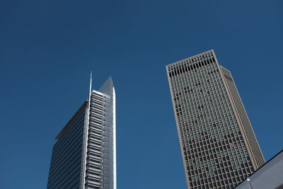 Low angle view of modern building against sky