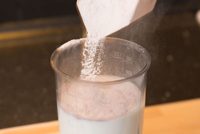 Close-up of drink in glass