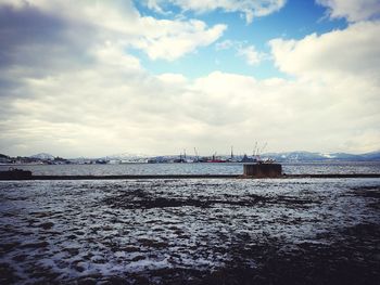 Scenic view of sea against sky