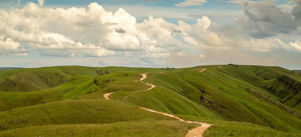 Panoramic view of landscape against sky