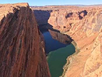 Scenic view of rock formations