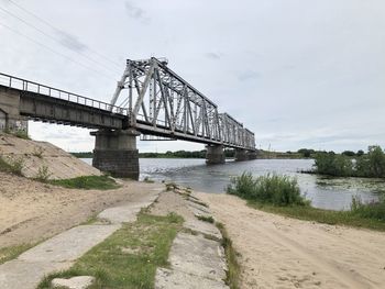 Bridge over river against sky