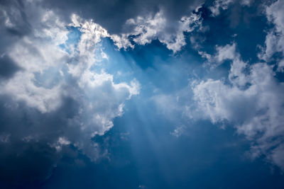 Low angle view of clouds in sky