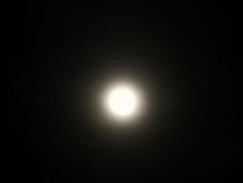 Low angle view of moon at night