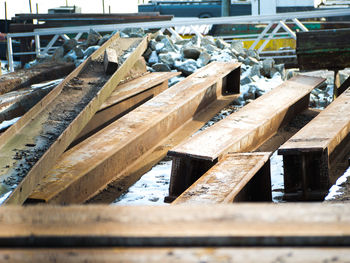 Close-up of wooden wall