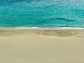 High angle view of beach