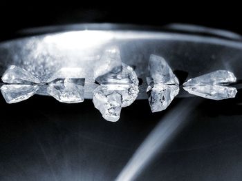 Close-up of ice glass