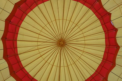 Low angle view of hot air balloon