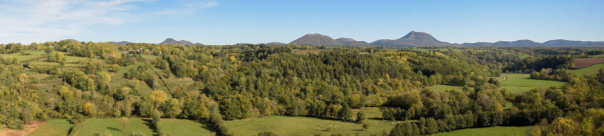 Panoramic view of landscape against sky