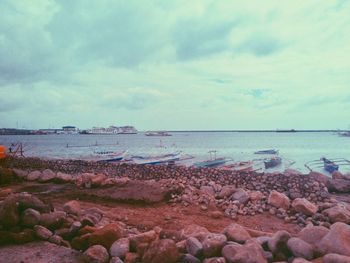 Scenic view of sea against sky