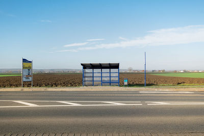 Road against sky