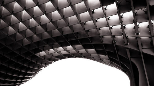 Desaturated section of metropol parasol architecture